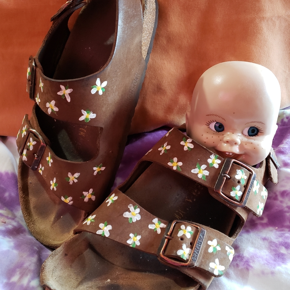 Hand painted Hippie Birks 🌞🌈❤